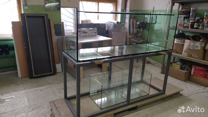 Аквариум на 600 л новый с подставкой и сампом