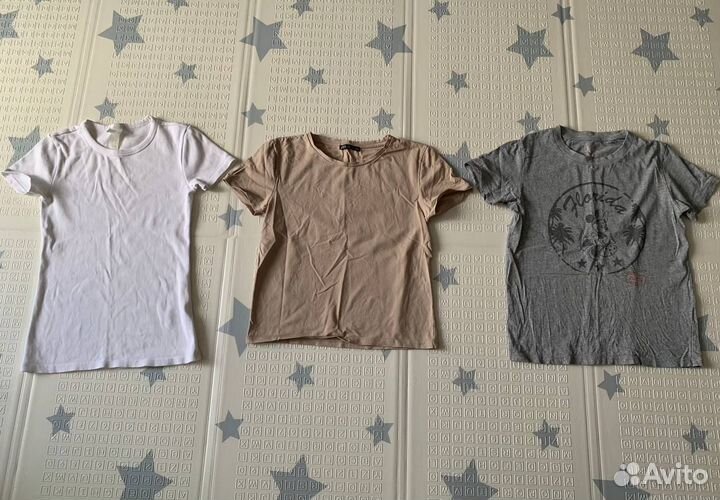 Базовые женские футболки пакетом H&M,Zara,Uniqlo,S