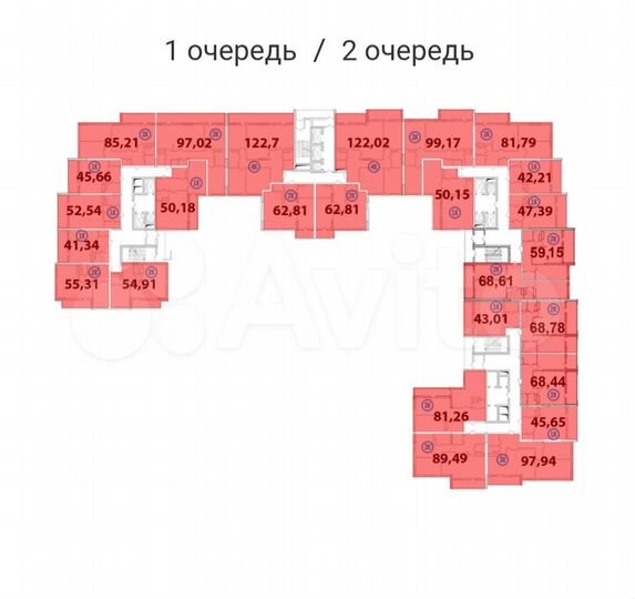 2-к. квартира, 68,8 м², 18/25 эт.