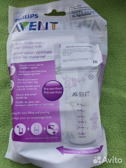 Пакеты для грудного молока Philips Avent 25 шт