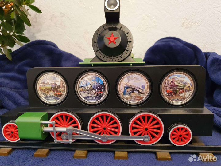 Серебряные монеты знаменитые пассажирские поезда