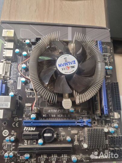 Материнская плата с процессором AMD