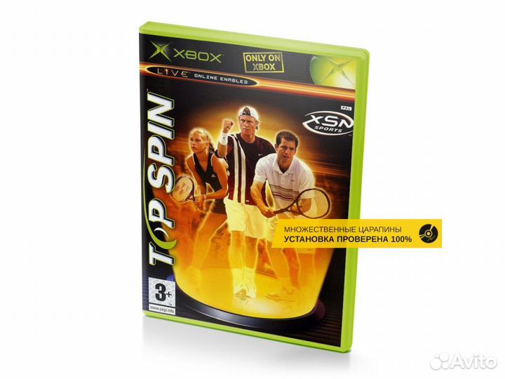 Top Spin, б/у, множ.царап., английский (Xbox)