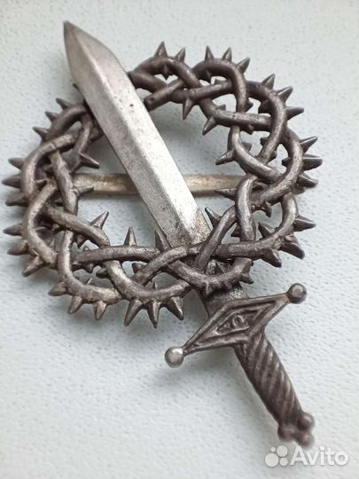 Знак за ледовый поход Белая гвардия серебро