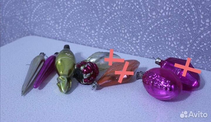 Елочные игрушки СССР под реставрацию