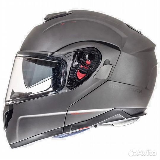 MT helmets Atom SV Solid modular helmet titanium