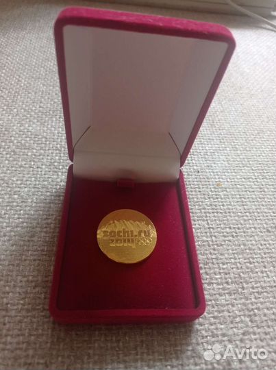 Памятная монета Сочи 2014 медаль