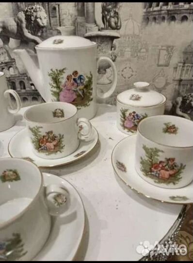 Сервиз чайный.Польский.Пастушка