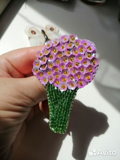 Брошь букет