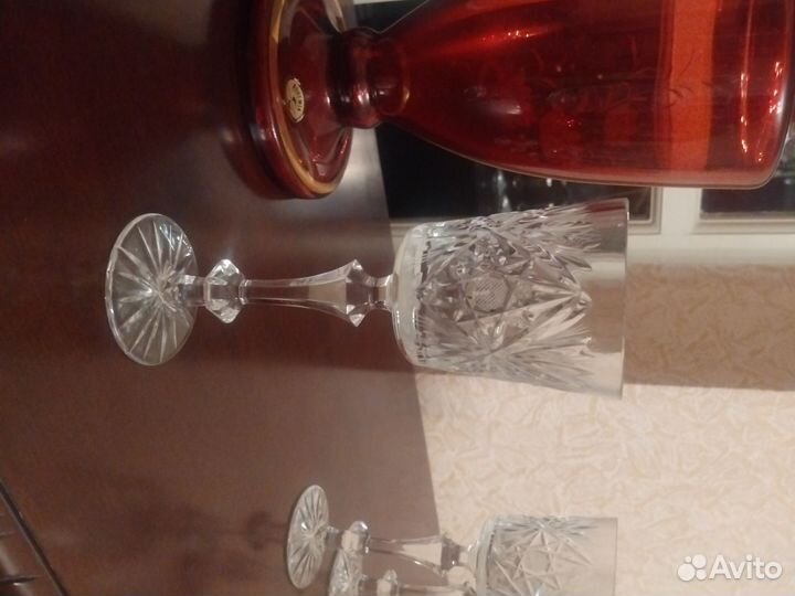 Хрустальные бокалы для шампанского СССР