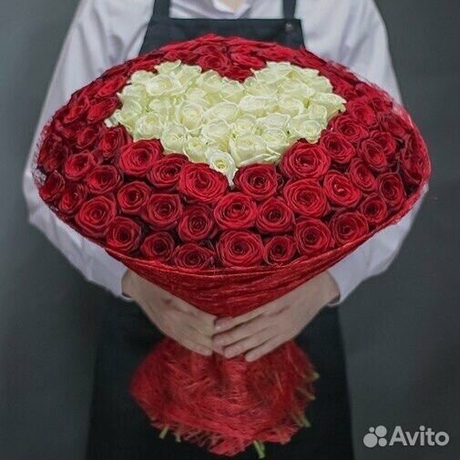 Цветы 101 роза