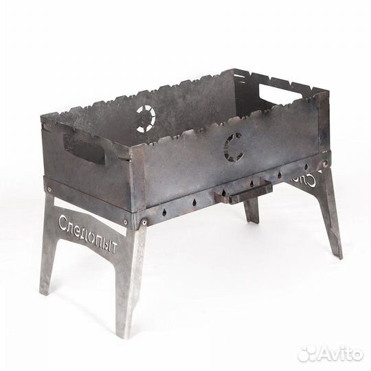 Мангал-дипломат 555х306х355 толщина 2мм в сумке