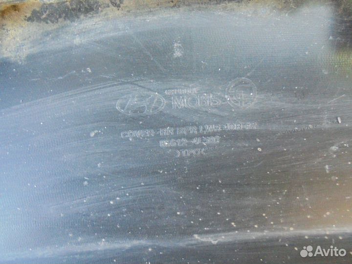 Накладка бампера заднего Hyundai Solaris 1 2014-17