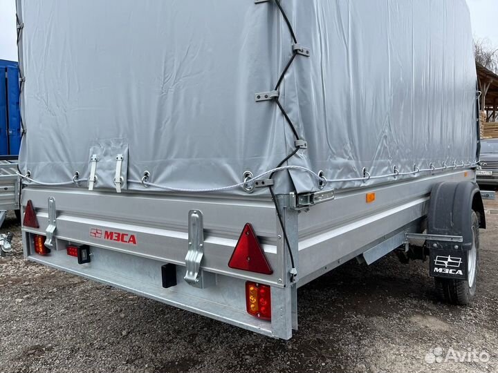 Прицеп с алюминиевыми бортами и тентом аэро 150 с