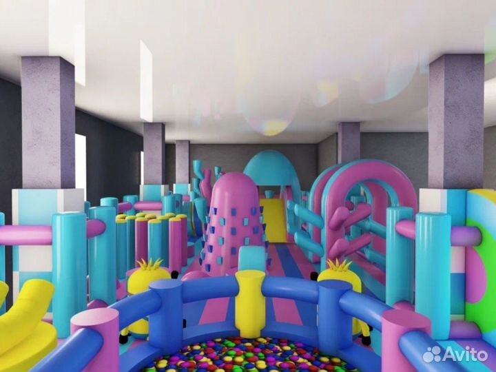 Надувной парк, игровая комната для детей