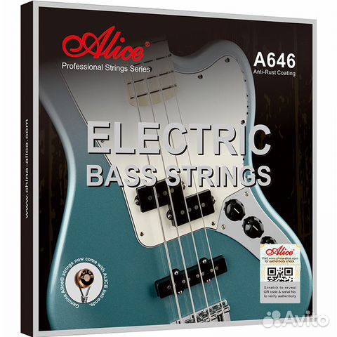 Alice A646(4) -M Комплект струн для бас-гитары