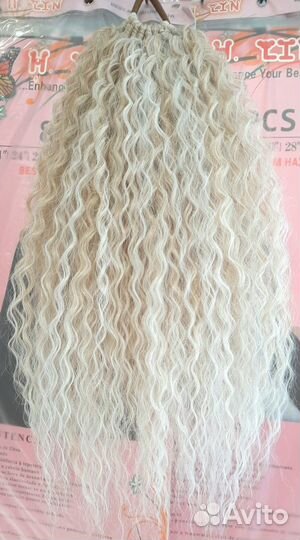 Афрохвост кудрявый на резинке