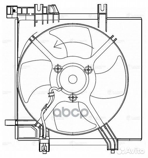 Вентилятор радиатора Subaru Forester S12