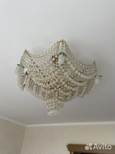 Люстра потолочная хрустальная чехия