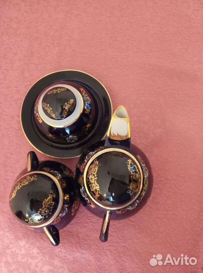 Чайный кобальтовый сервиз (СССР)