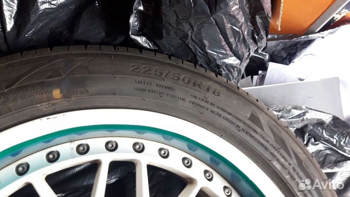 Колёса r18 5*114, разноширокие диски