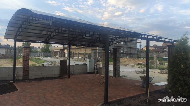 Металлич. навесы, беседки,лестницы,колесоотбойники