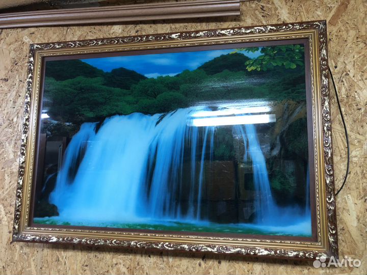 Картина водопад с подсветкой и звуком