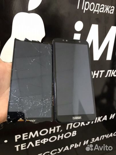 Замена дисплея Honor 7c Original. Ремонт Honor