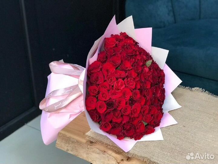 Доставка цветов Ессентуки 51 роза