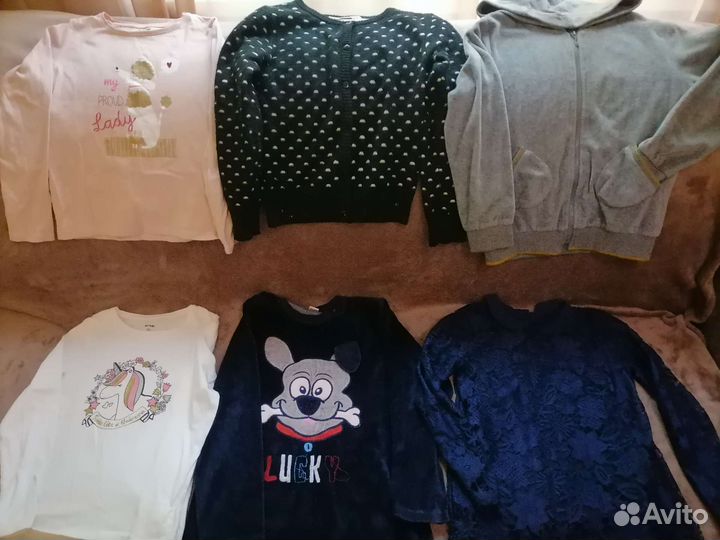 Вещи пакетом на девочку 128-134