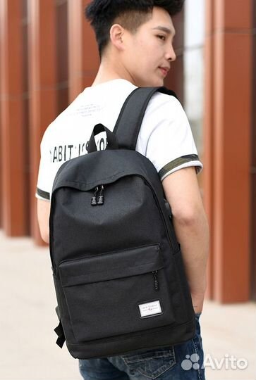 Рюкзак, ранец водонепроницаемый (новый) черный