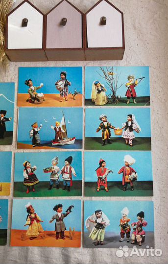 Открытки СССР куклы 1 часть