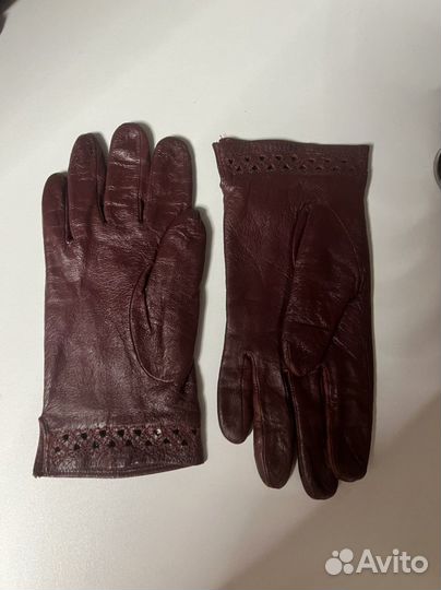 Перчатки женские, натуральная кожа