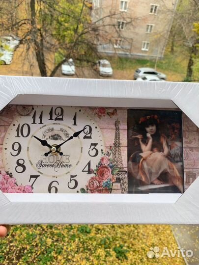 Часы с фоторамкой новый набор