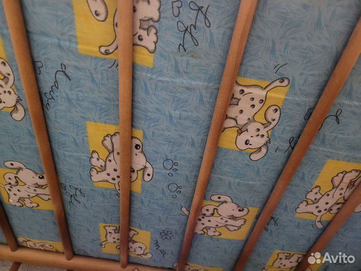 Детская кровать с маятником + мультимобиль