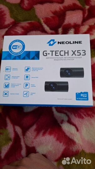 Видеорегистратор с двумя камерами neoline x53