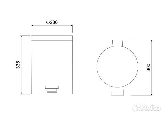 Корзина для мусора с педалью Aquatek AQ4992CR хром, 8 л