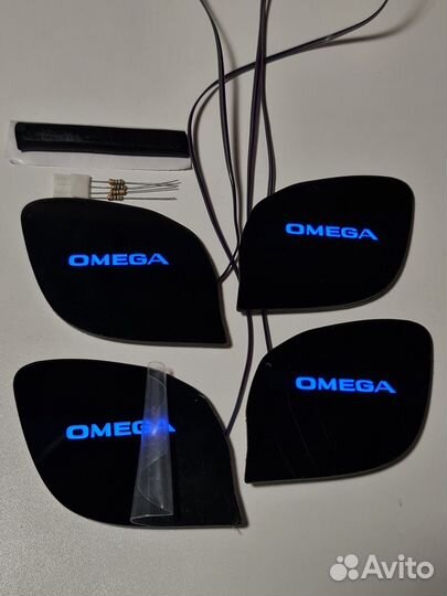 LED подсветка дверных ручек салона дверей Opel