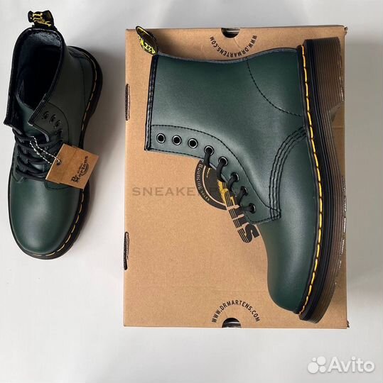 Ботинки Dr Martens 1460 зеленые унисекс 38-48