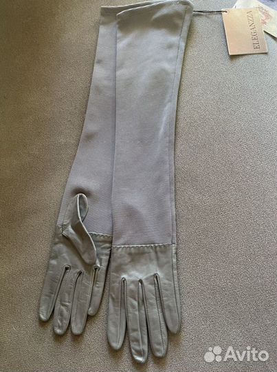 Перчатки кожанные ф. Eleganzza р.7 новые