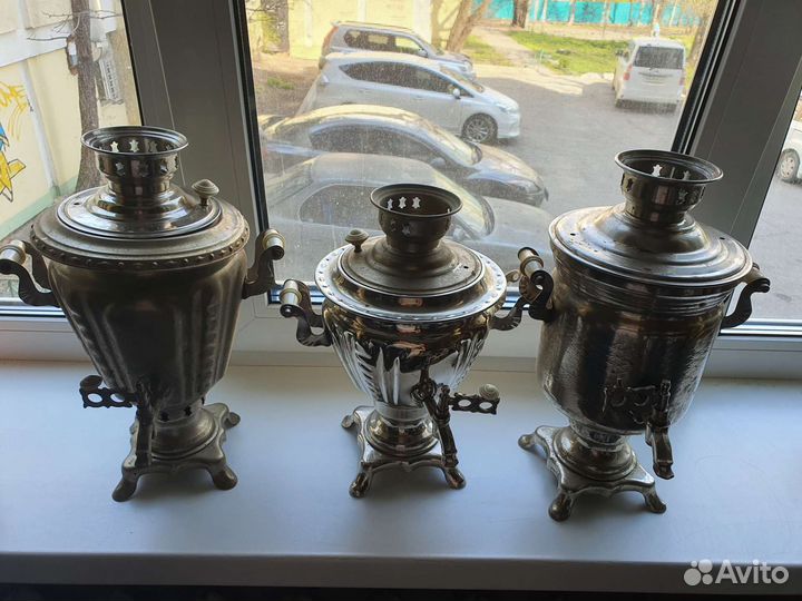 Запчасти, самовары, поднос для самовара б/у