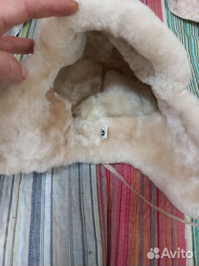 Шапка для девочки мутон