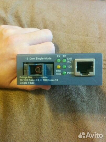 Оптоволоконный медиа-конвертер RubyTech