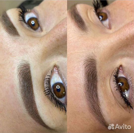 Перманентный макияж Пудровые брови Татуаж