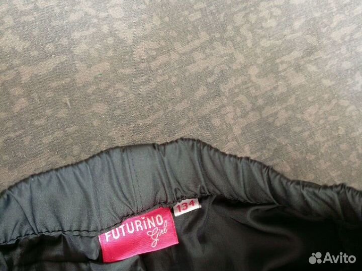 Болоневые теплые штаны для девочки 134 р