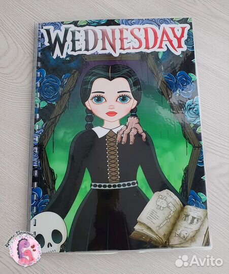 Кукла на липучках Wednesday Addams/Уенздей