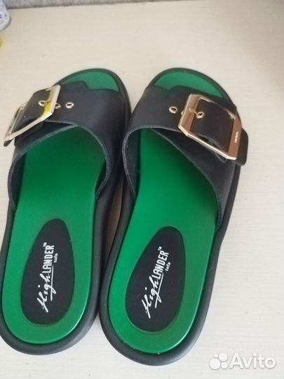 Сабо женские размер 39 кожаные