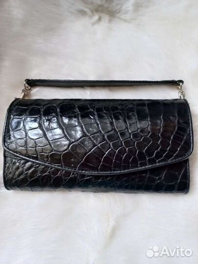 Клатч из нат. кожи крокодила
