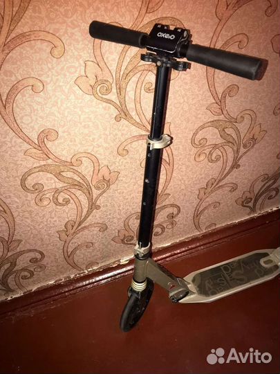 Складной самокат с амортизаторами