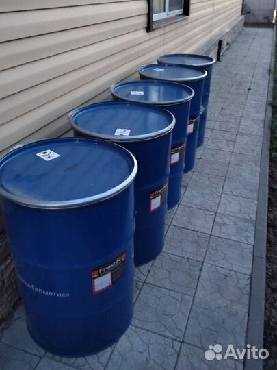 Бочка металлическая 200л с крышкой